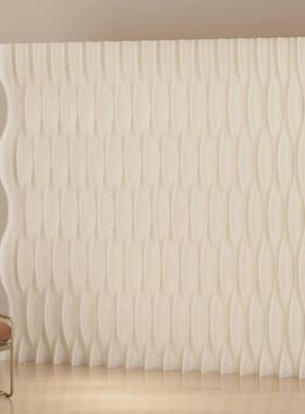 屏叠风隔16586断可折软办屏移动背景墙户公室小型分隔一房变两房