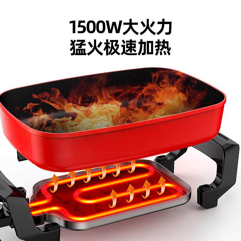 xyt不烟粘炒锅家用无油炒菜锅底锅锅多平功能电炒锅bc2-4烧烤一