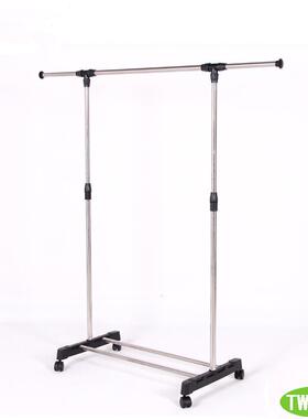 厂家简易不衣锈ODR-164H钢升内降晾台架落地单杆室挂衣服架阳晒衣