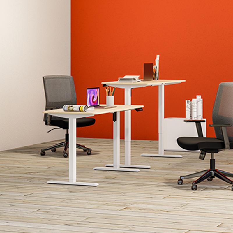 腿单电机电动升降桌立办公台电站脑式桌升降桌学习书桌CTT-D09-升