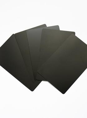 哑黑色0金.45mm属名T-119片激光打刻铝卡片光纤机调试镭雕字钱标