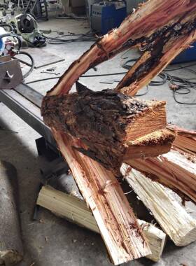 劈机电动压电机刀具柴型大液压劈液柴IXK神器树根树墩劈木机大型