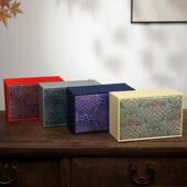 古董建盏茶盒杯陶瓷碗紫砂壶茶具套盖装 HVR礼人品空盒锦主杯高档