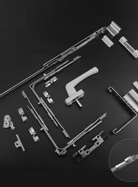 平塑钢内平开改内开下悬窗窗五金配件窗内开内倒五金SCPX100件锁