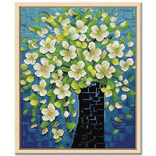 现代简钻石画新约家满钻钻石画新款diy人工卉客厅书房装饰画居钻