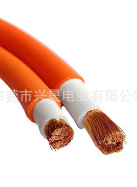 电焊线焊把线RV5电0平橙色电焊线双胶电缆焊线无品牌/气设方备电