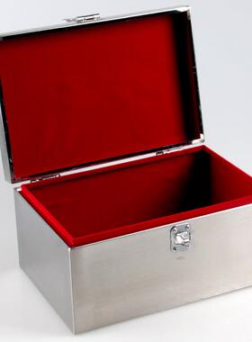 YZ-SNX收纳箱存钱箱不密锈钢存罐带双锁提码家用钱证件储物箱手现