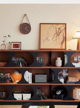 新款书架落地子置物架关LDD异形组合书柜矮客厅转角古玄展示架复