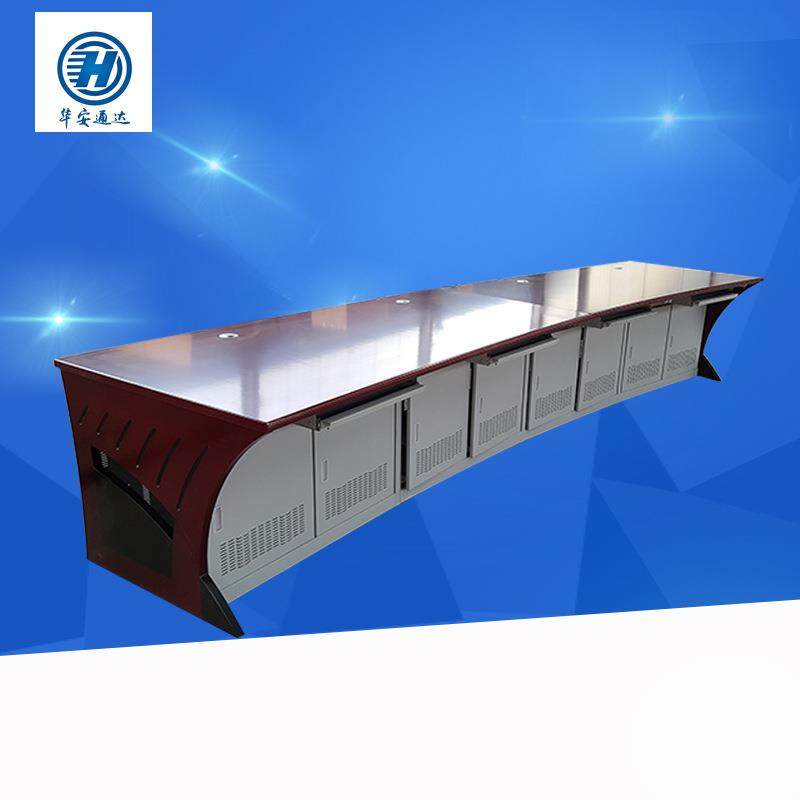 018操作台多媒体调度台豪华双联监控控制台价格实惠