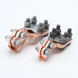 厂家压直线销压板式铜抱杆夹圆棒接LPK线桩头变器用输电设备