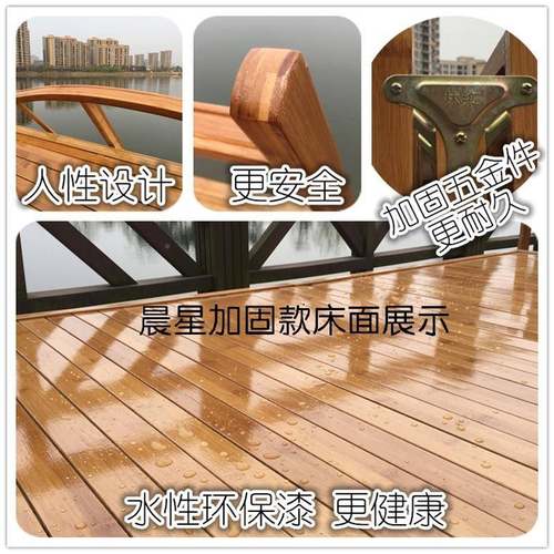 U折叠单人双人家用休简易便捷碳化竹床1.29晨星米床1.5租房午午睡