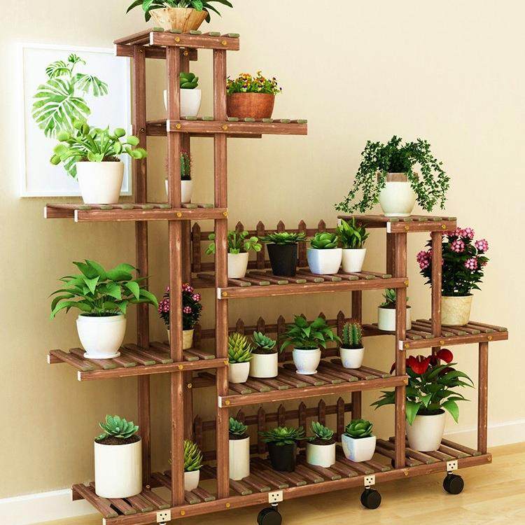 花架985置架阳台实制木款多肉花盆植物摆放架木物新花架子客厅落,基础建材,脚轮/万向轮,淘宝优惠券,粉丝福利购,淘宝优惠卷