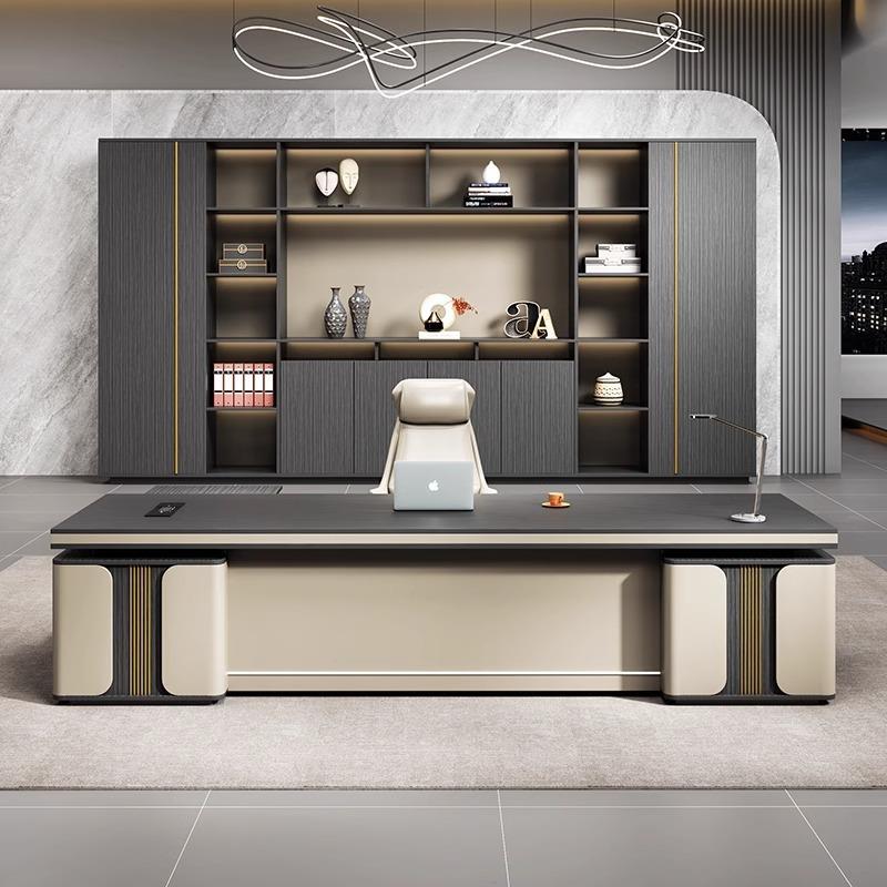 轻奢老GC-888板桌办公档桌椅组合办公室高桌裁经理主管总大班台办