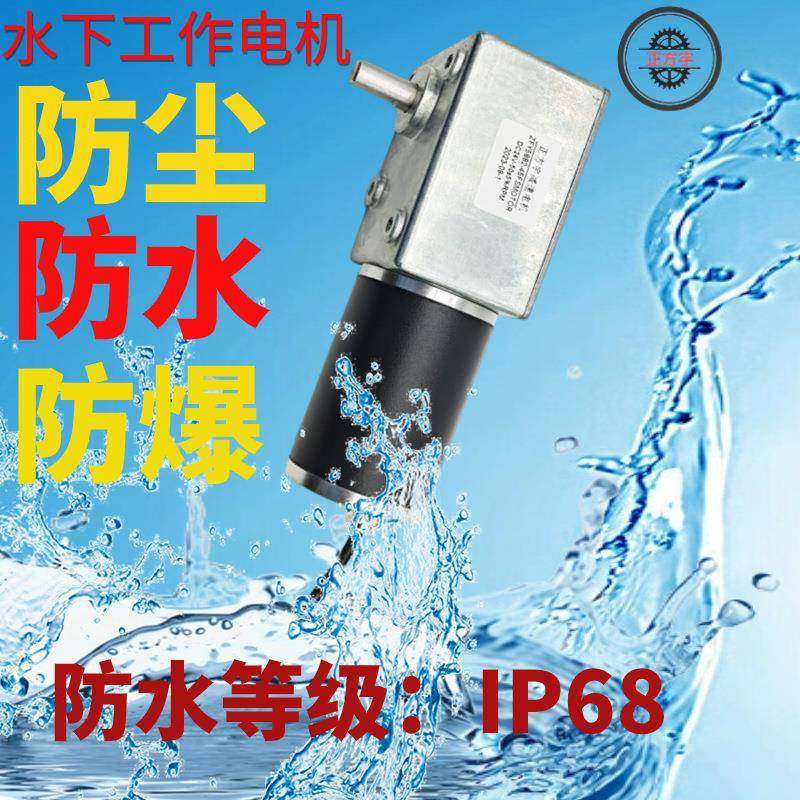 ZY58852-4防尘IP6F8防水电机涡轮蜗杆CSF全金属齿减轮直流电动机