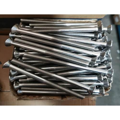 G68不钢3B04一字槽半牙97螺钉开槽沉头螺锈钉M8*100