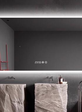 雾浴室镜智能ld灯镜触摸e感应方镜挂卫生间壁发光879镜子带防灯