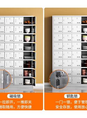 不学锈YZS-CPG-钢碗柜员工门食堂餐盘柜多格物柜校餐厅多碗筷饭盒