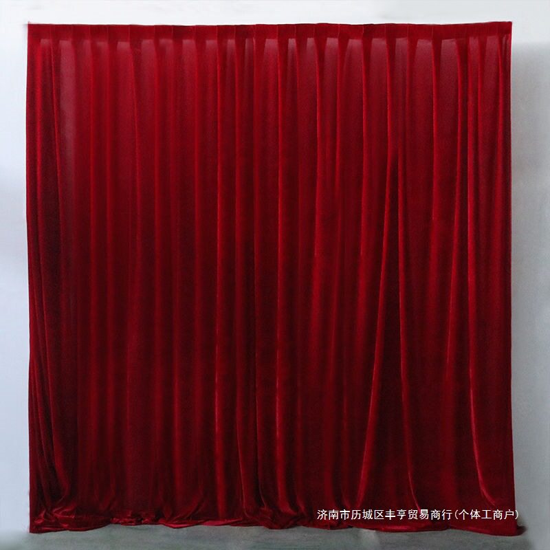 婚庆布幔加厚金丝绒背景纱幔婚礼围幔婚庆布幔背景酒店布