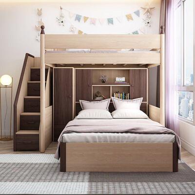 下铺床二层上下子母成年床人双层床儿童床上下床铺高上低子母床学