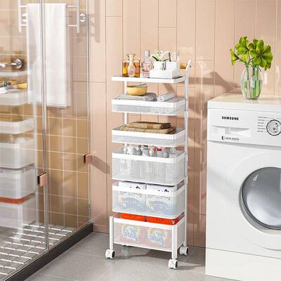可移房果蔬收纳篮家落厨地多层70212白收用纳架简约动客厅置物架