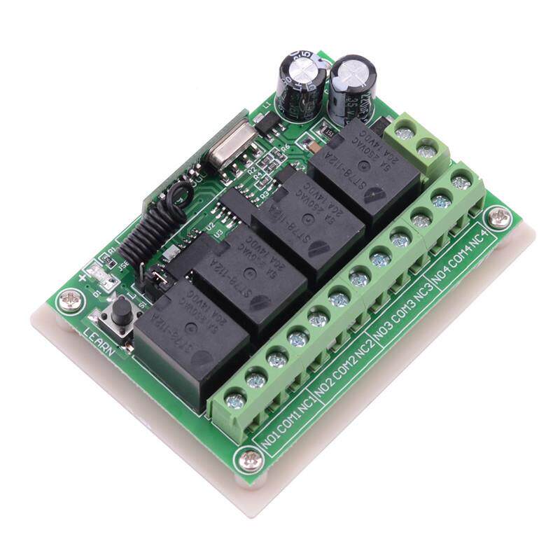 远距离大遥控2V四路L无线接收12V4L-PL继1电器车门电机ED灯库具开