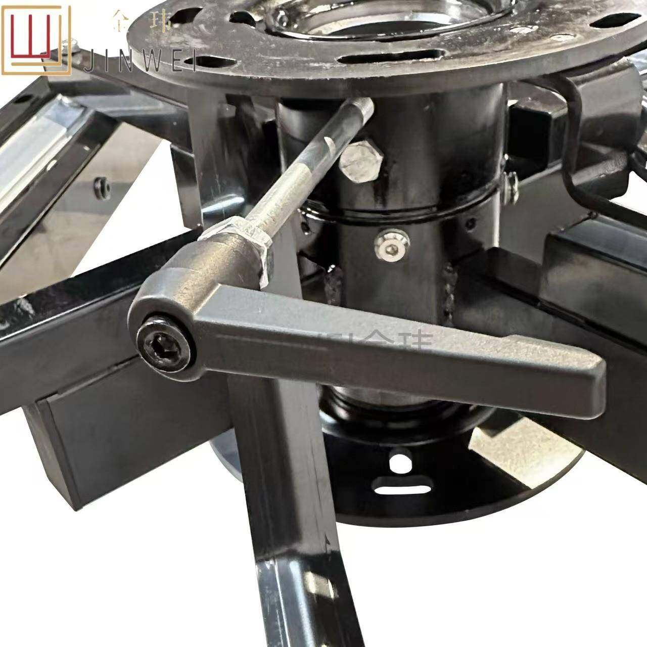 金玮方桌可圆桌变1.-1.35米轮款铝合2金螺五杆锁JW-YZ/BA功能金架