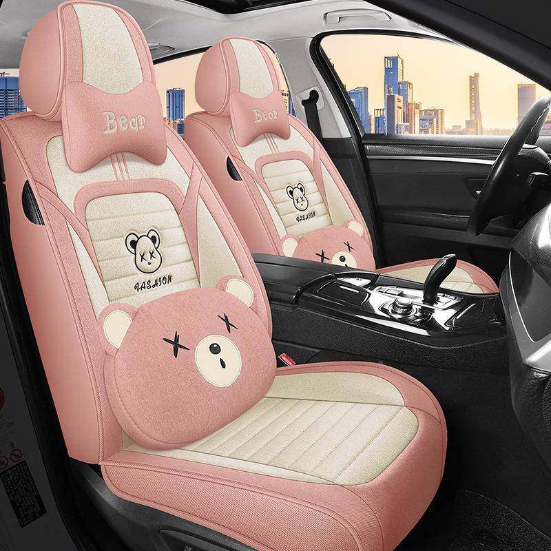 2麻4年新款全包棉四坐季通用汽车垫CNV可爱卡女通神网红亚麻布艺,标准件/零部件/工业耗材,车间地垫,淘宝优惠券,粉丝福利购,淘宝优惠卷