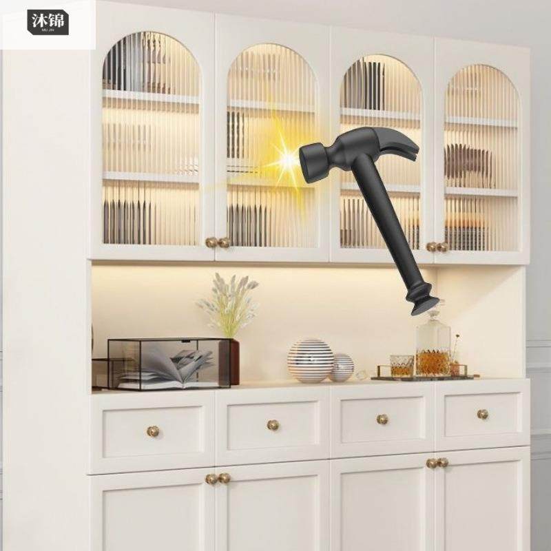 木餐边柜现代奶风油储柜多功能柜厨房客厅收物HPP纳柜靠墙餐厅实