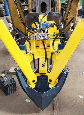 小起型4挖TSL树机挖机安0装挖机头三瓣式尖树铲起苗机树机效率高