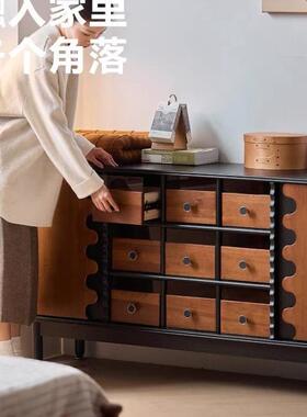 古风化妆梳妆台卧室床尾转妆台法式复缩古实化木伸斗AIP柜角一体