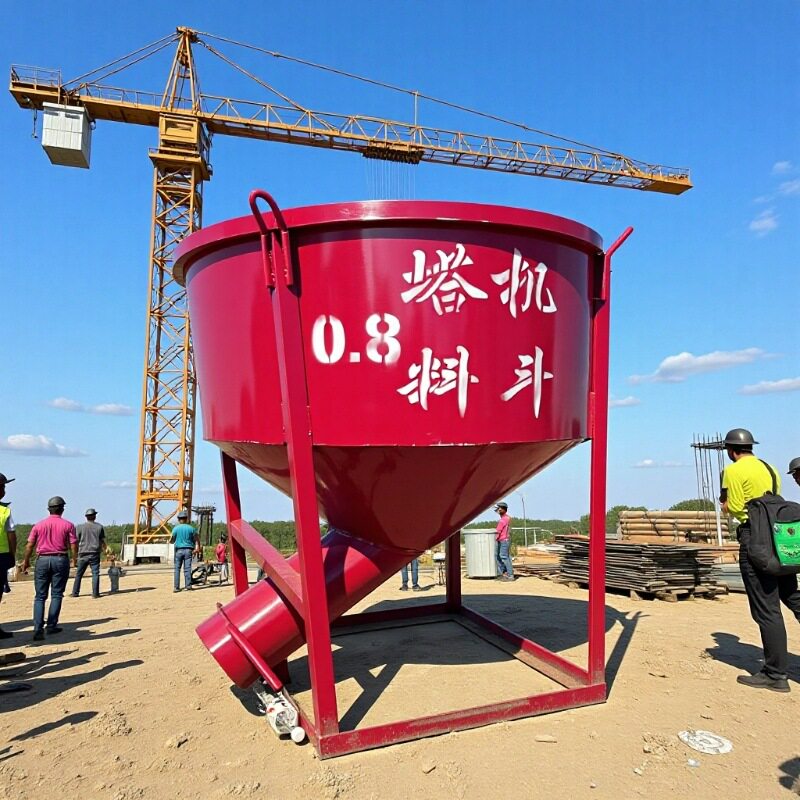 混凝土塔塔吊料斗圆形卸料漏斗 砂浆料斗灰斗直口斜口歪嘴料斗