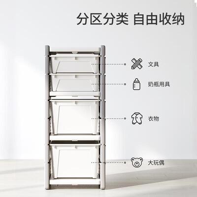 哈比树儿童NCC书架置架落绘地书柜宝宝本储玩具收纳物架客厅家用