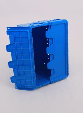 加厚塑料插筐套叠式带斜盖配送周筐水果蔬带孔眼斜FWN插转菜式胶