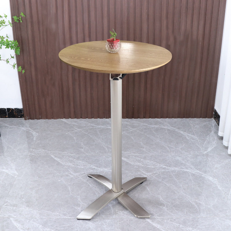 现代鸡尾酒吧折叠高脚塑料圆桌