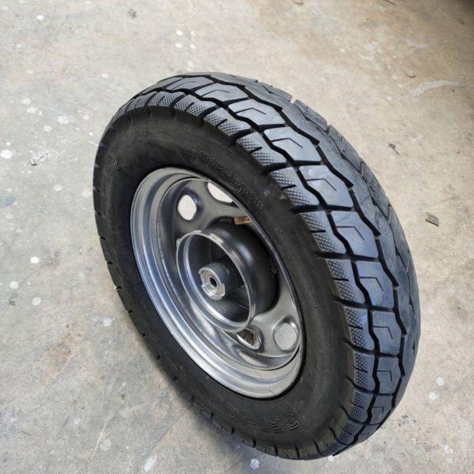 鸡改装手推车虎独轮双轮车69斗斗车公车带刹车总成30-0老10轮子配