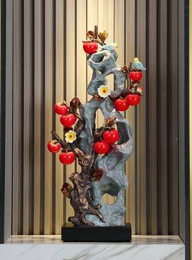 感太湖店石落地摆件中式创PDD10236意客厅酒民宿玄造关景饰装石来