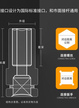 汽修工具箱炮套筒套装OYQ扳手1件机修套棘装轮套筒汽保锂电6套风