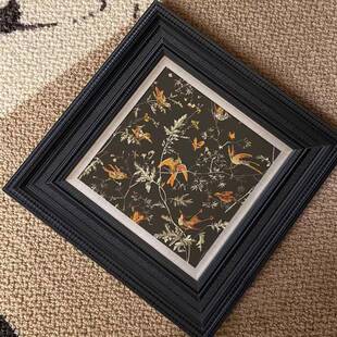 关中古风伊C249甸厅园法式复古装饰画客挂画卧室床头小画玄走道众