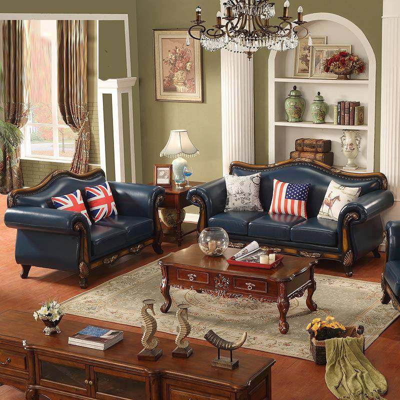 欧式真皮沙发组合客厅整装美式油蜡西皮沙发别墅实木雕花123组合,纺织面料/辅料/配套,纺织机械配件,淘宝优惠券,粉丝福利购,淘宝优惠卷
