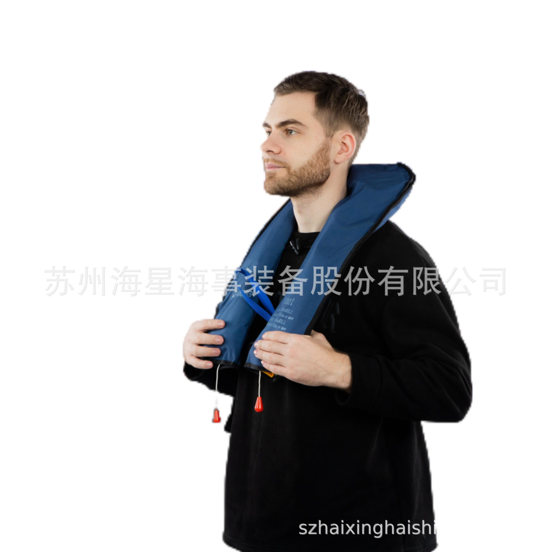 厂家批发HXY-A7双气囊气胀救生衣落水自动释放支持打标印字