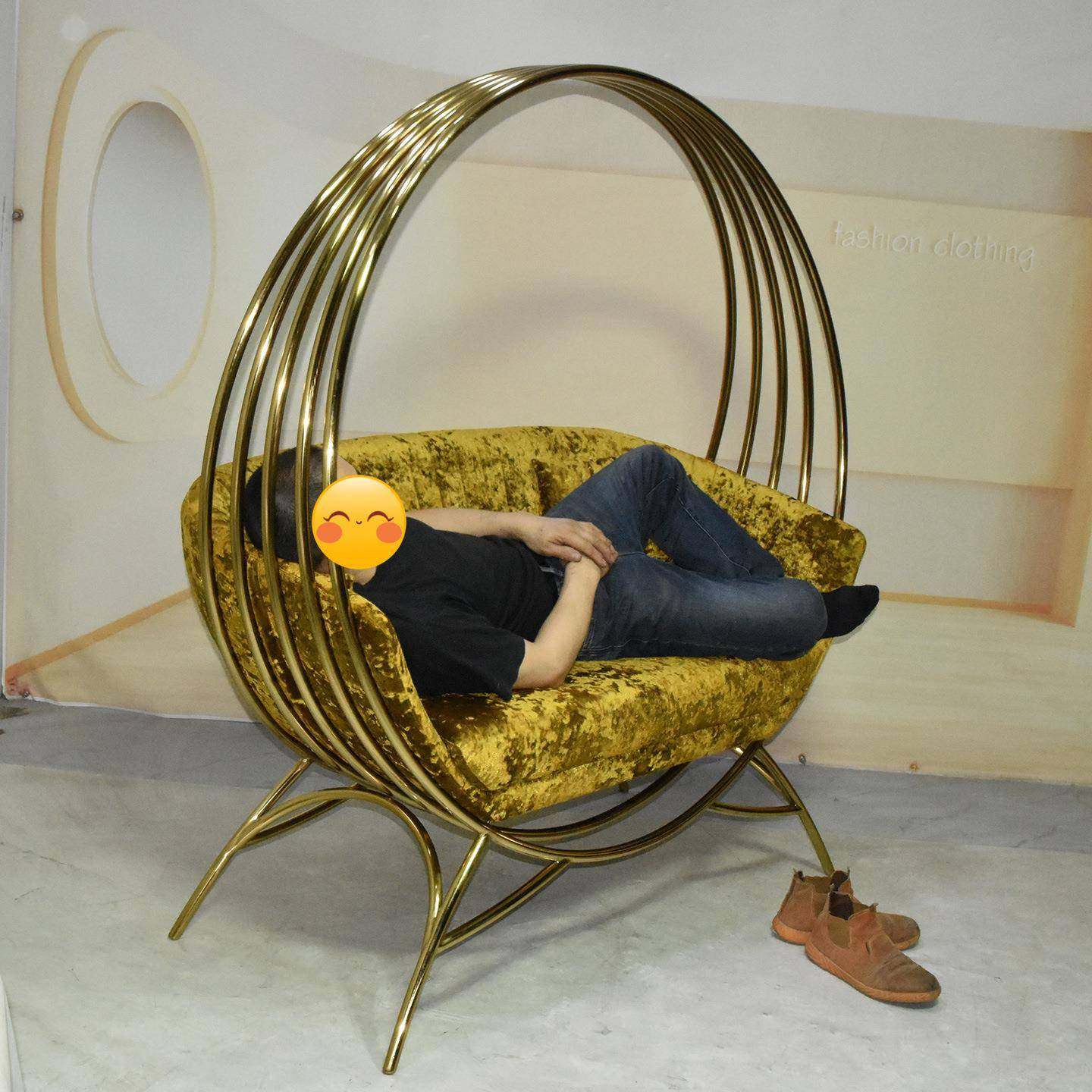 可躺可睡轻奢高端秋千吊椅客厅高级感家用休闲椅懒人椅单人沙发椅