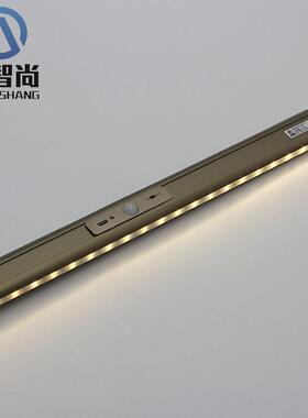 加厚衣橱衣柜LED挂衣杆固定循环充电智能人体感应灯衣通杆