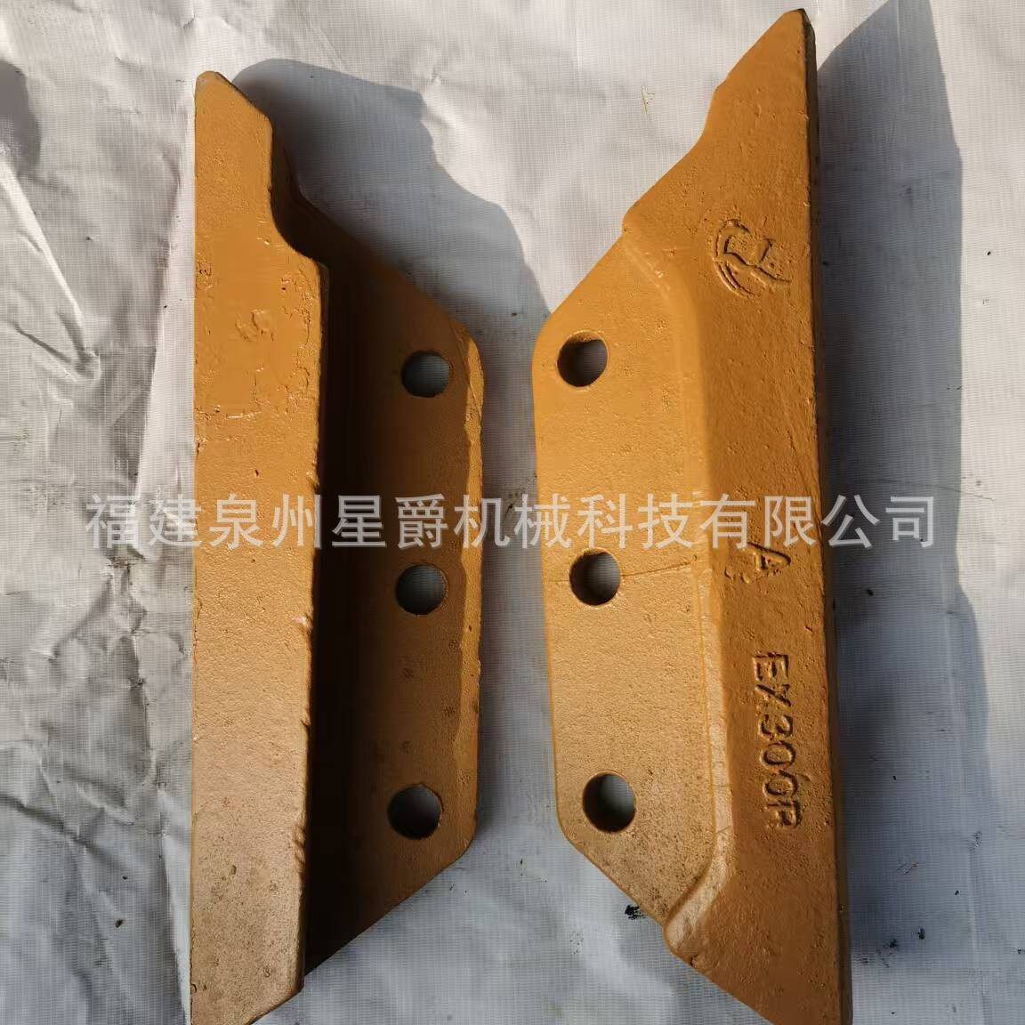 泉州挖机挖斗刀角板铲斗边齿护板护齿边刀耐磨块边刀护齿卡特厂家
