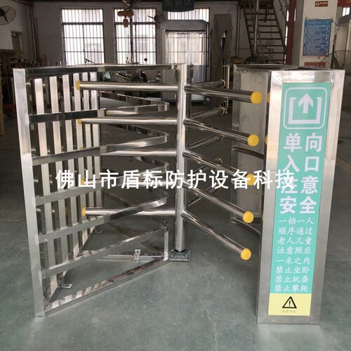 宾馆大门口安装只进不出半高单向门不锈钢滚闸单项门禁批发生产