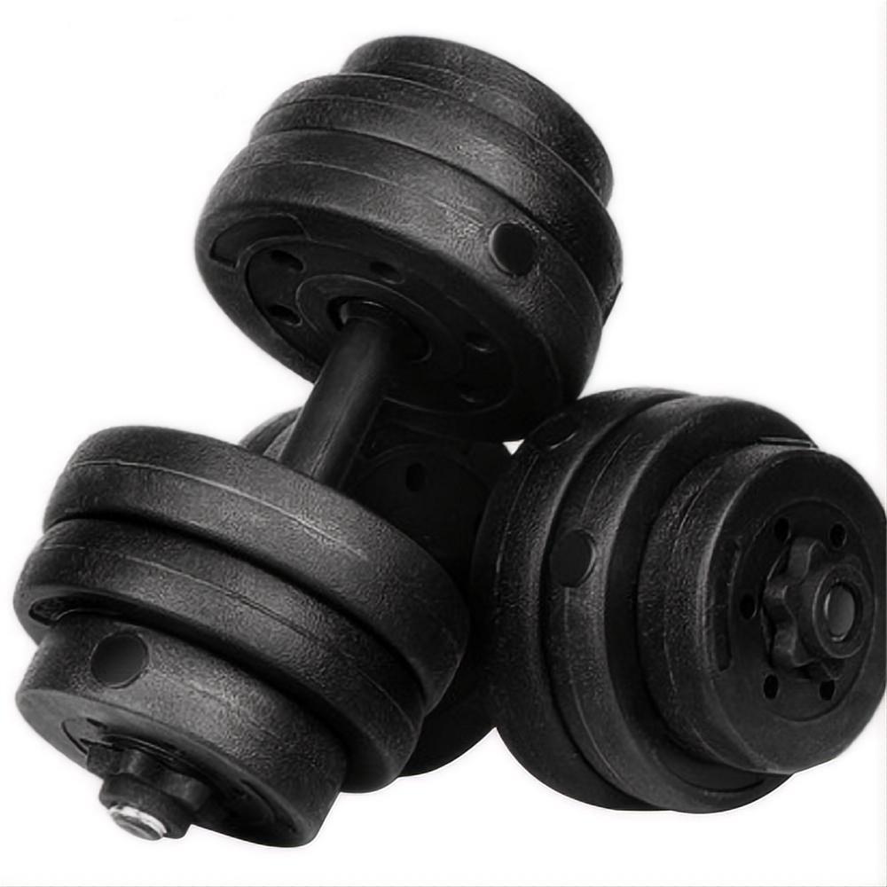 凯康杠铃哑铃男士健身器材家用包胶足重10/20/30/40公斤套装