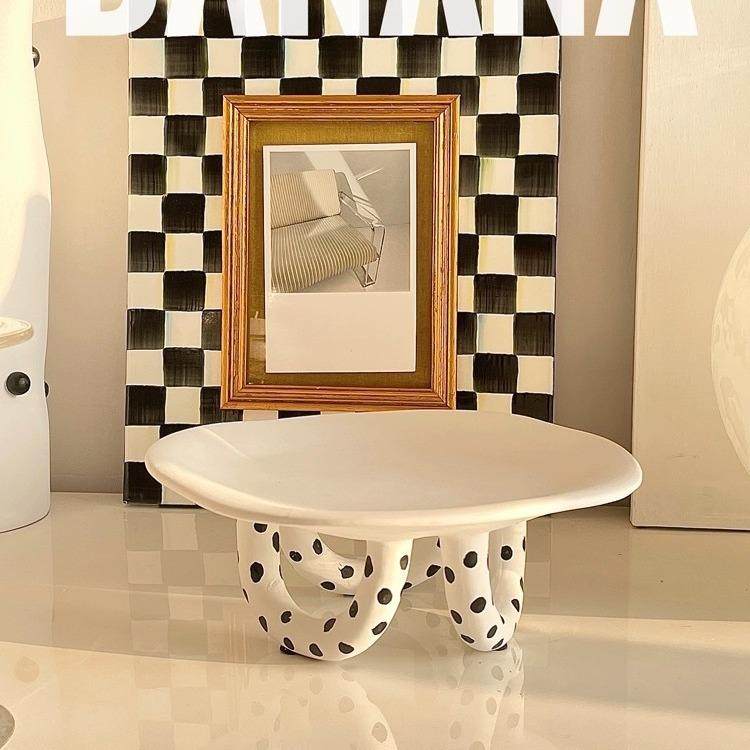 波点果盘斑点现代简约几何果盘摆件样板间售楼处装饰桌面轻奢摆件,纺织面料/辅料/配套,纺织机械配件,淘宝优惠券,粉丝福利购,淘宝优惠卷