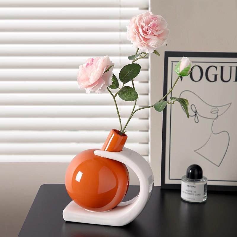 现代简约陶瓷桌面干花插花花瓶摆件家居客厅玄关酒柜电视柜装饰品,纺织面料/辅料/配套,纺织机械配件,淘宝优惠券,粉丝福利购,淘宝优惠卷