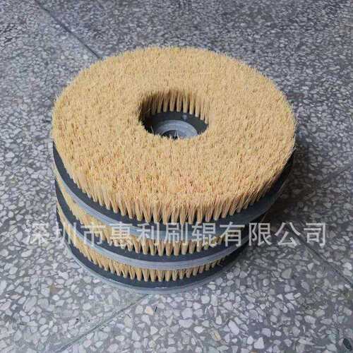 深圳毛刷厂专业制作PCB主板焊锡后清洗机毛刷盘助焊剂残留物清洗