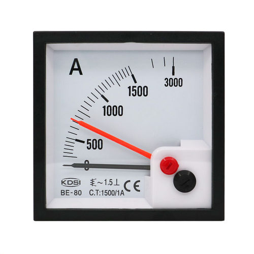 KDSI双指针式电流表BE-80AC1500/1A方形交流电流表
