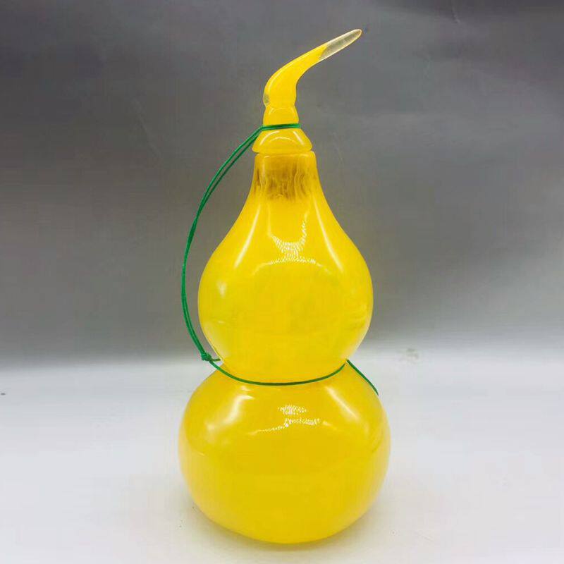 高仿琥珀蜜蜡大号葫芦福禄摆件家居装饰品办公室风水摆设工艺品